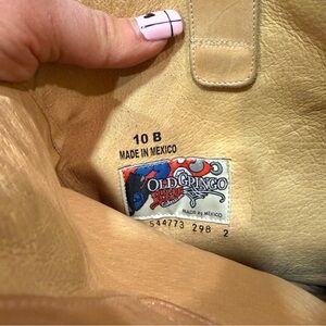 Old Gringo Beige Leather Women's Cowboy Boots
